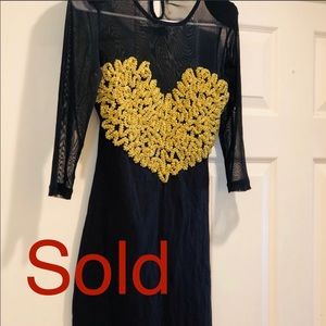 old Vintage Motel Sexy Stretch  Bodycon dress